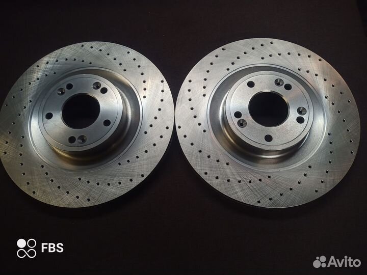 Передние тормозные диски KIA stinger перфорированн