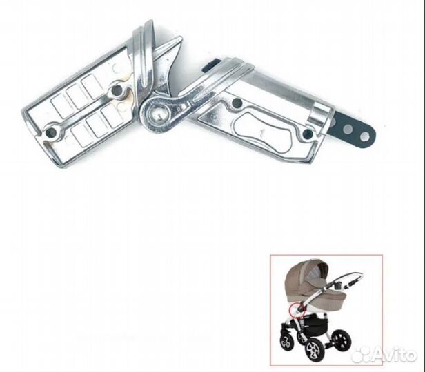 Механизм складывания коляски, 2 шт серебристые