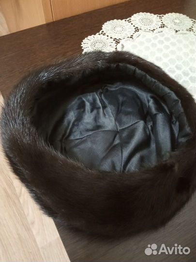 Норковая женская шапка