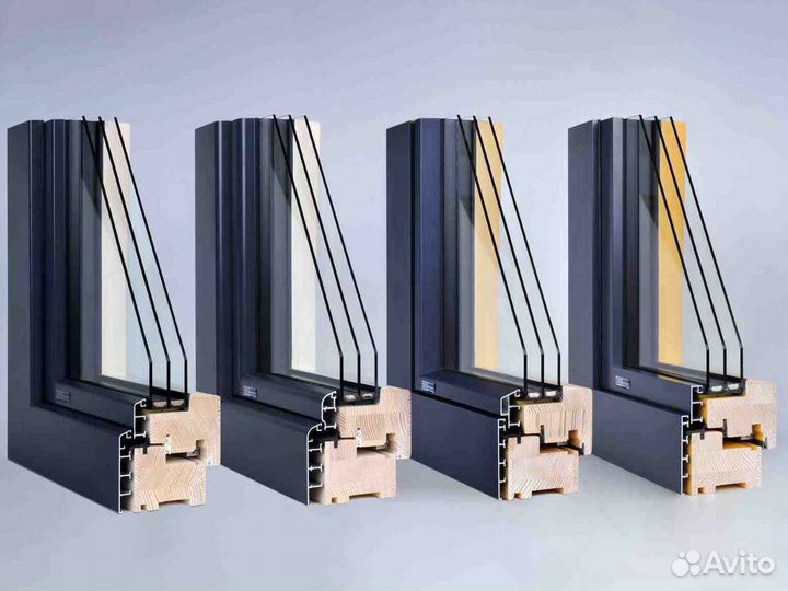 Ремонт окон, стеклопакет Про Плюс RAL9159