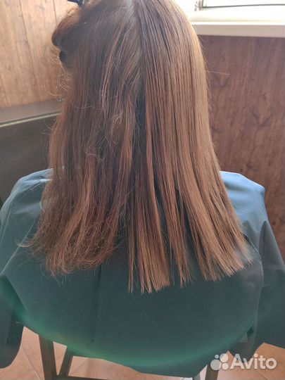 Кератиновое выпрямление волос