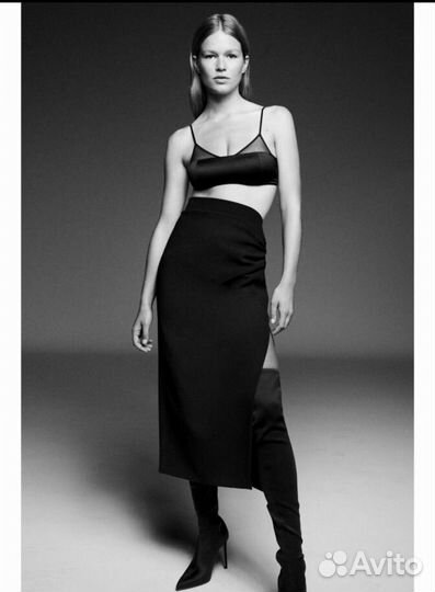 Юбки Zara черная и белая S