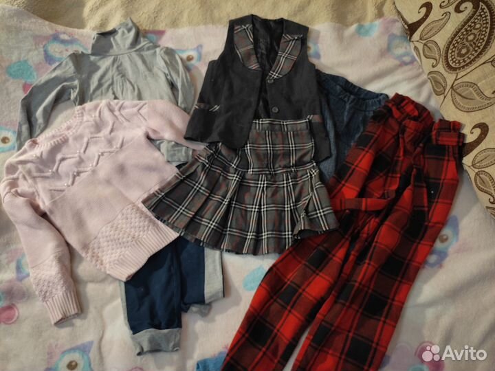 Вещи пакетом на девочку 122-128