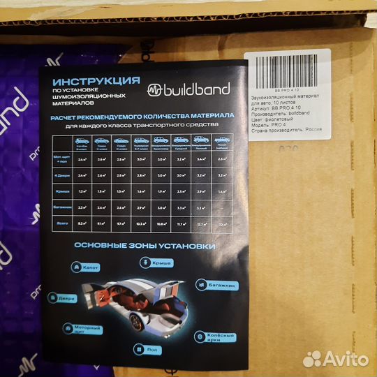 Звукоизоляционный материал для авто