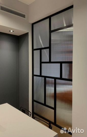 Перегородка интерьерная металлическая под заказ