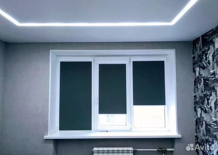 Рулонные шторы на кухню