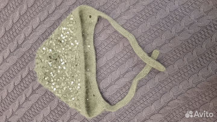 Вязаная шапка Чепчик