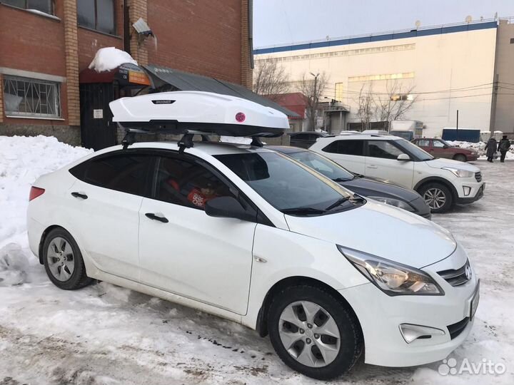 Автобокс на крышу Broomer для hyundai solaris