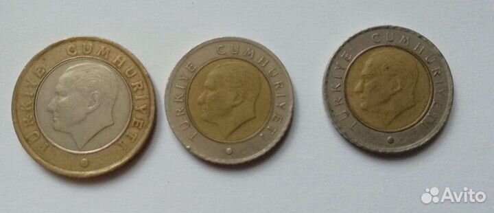 Монеты Турция, Хорватия, Киргизия