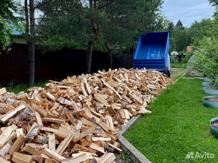 Дрова березовые. Колотые