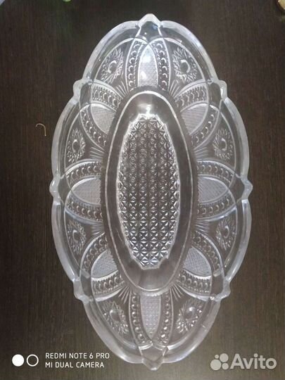 Блюдо, ваза, хрусталь СССР