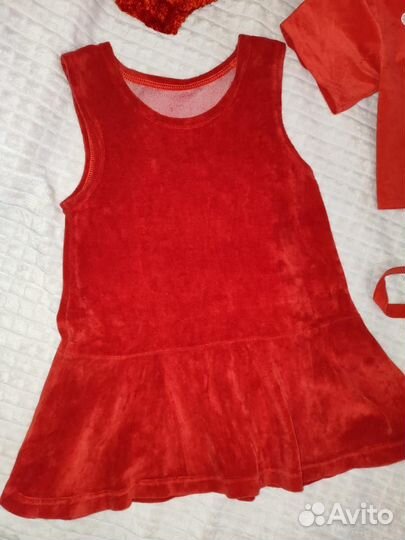 Новогодний костюм красная шапочка