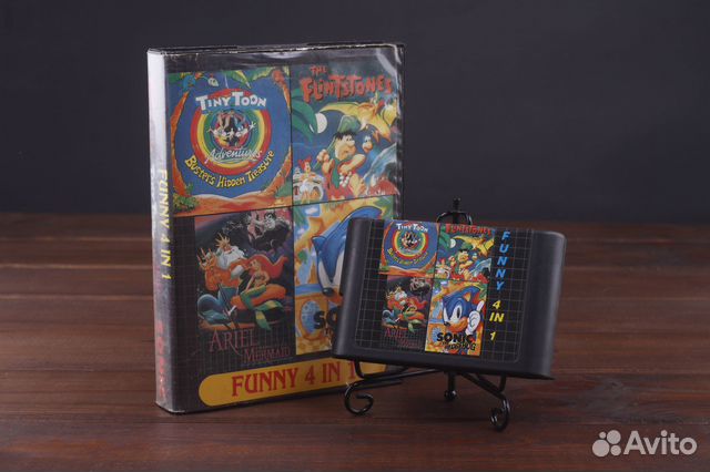 Sega MD Сборник 4 в 1 Биг Бокс Пиратка 1990е