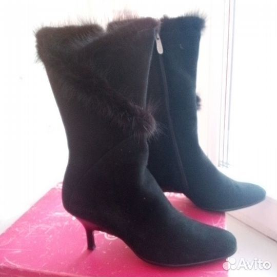 Сапоги(натуральная кожа и мех)