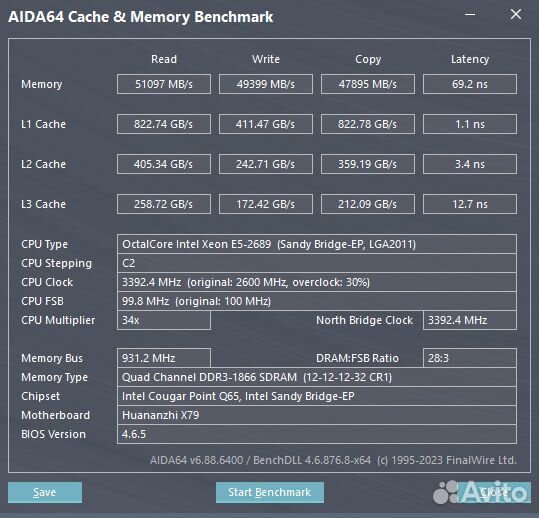 Комплект Intel Xeon E5-2689