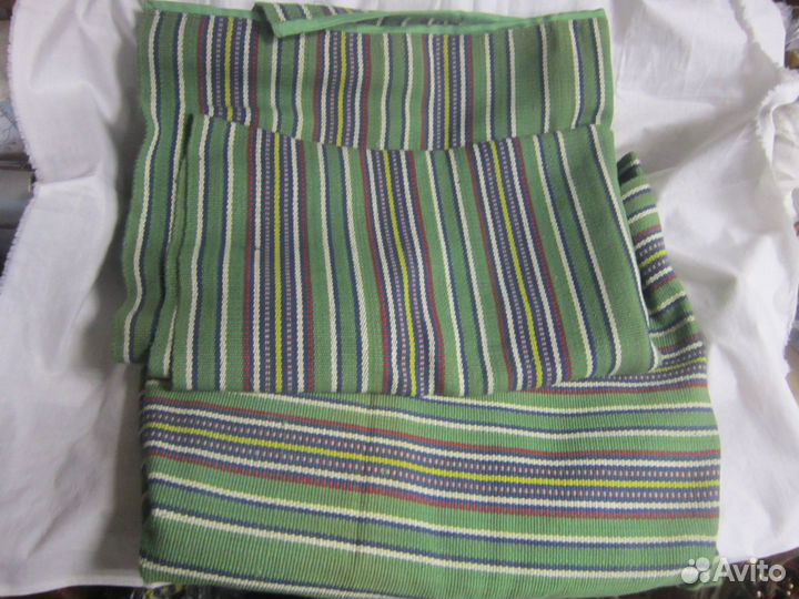 Дорожка тканая двух сторонняя СССР. 2 шт