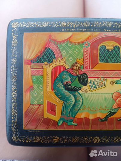 Шкатулка мстера папье-маше