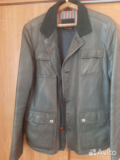 Кожаная куртка мужская 50 52