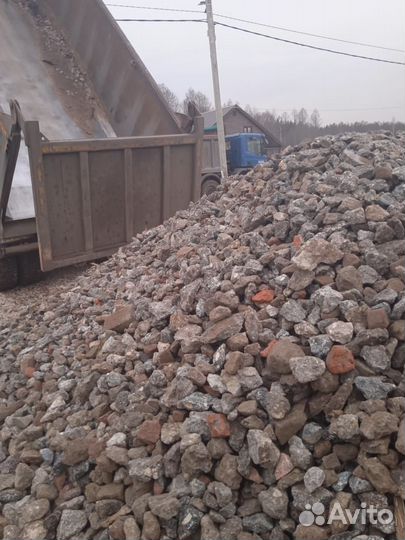 Вторичный щебень бетонный