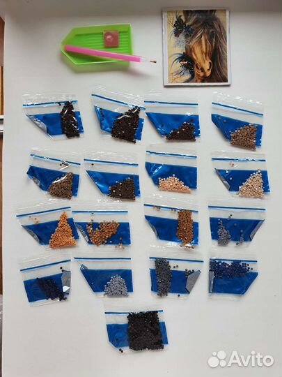 Стразы для алмазной мозаики. Остатки