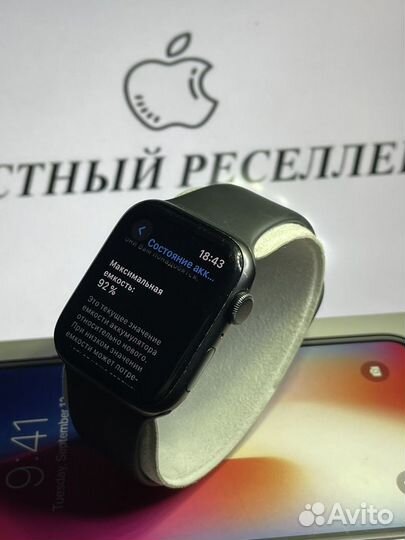 Apple watch SE 44 mm 92% акб