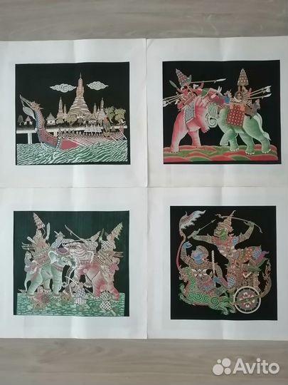 Роспись по шелку Таиланд