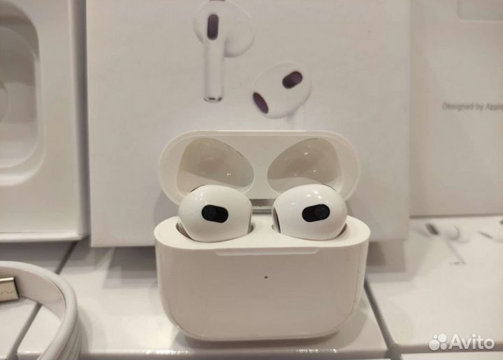 Airpods 3 (новые, ростест, бонус чехол)