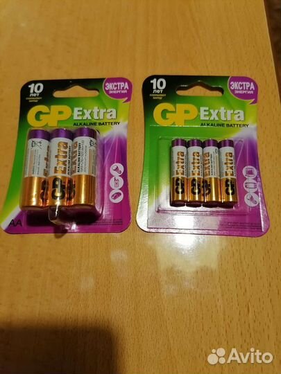 Батарейки GP Extra AAA и аа 1,5V