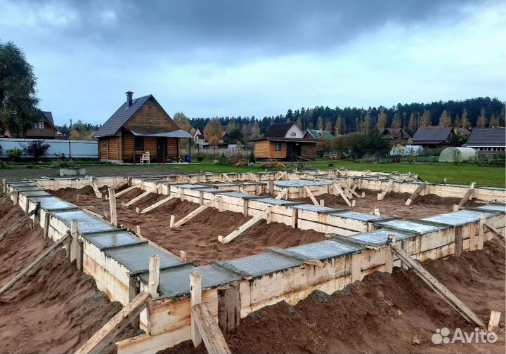 Строительство домов, фундаменты, навесы, заборы