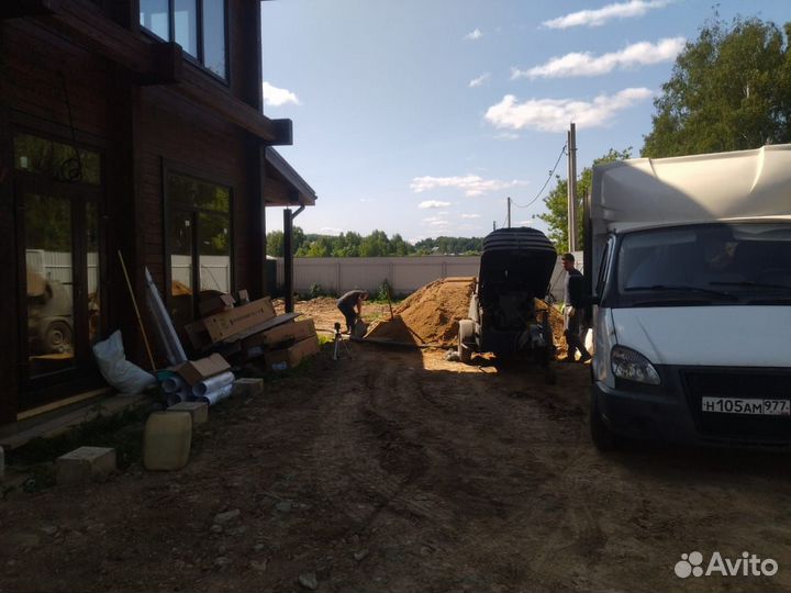 Полусухая стяжка пола, минимальный объем от 40 кв