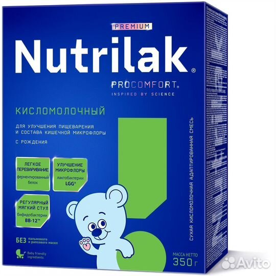 Смесь Nutrilak Premium кисломолочная 350г