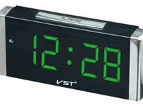 Часы настольные VST 731T-2, зеленые, 51719