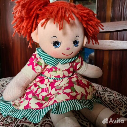 Кукла Рябинка, 40см/мягкая игрушка для девочек/большая мягкая/подарок для самых маленьких
