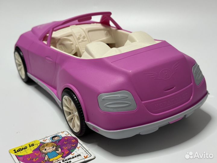 Игрушка машина кабриолет розовый