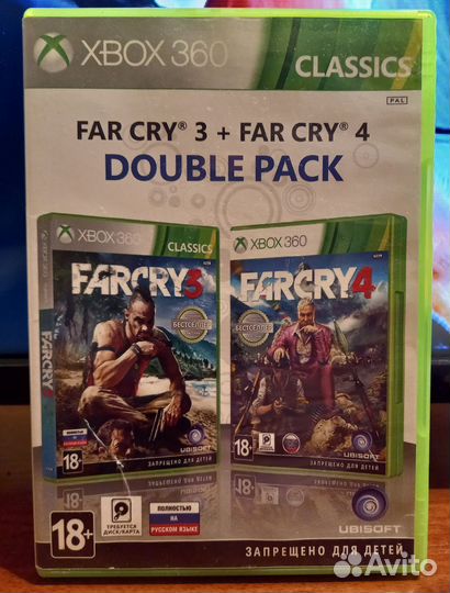 Игра Far Cry 3/ Far Cry 4 на Xbox 360 лицензия