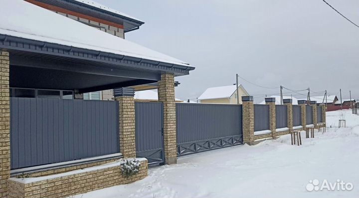 Откатные ворота под ключ