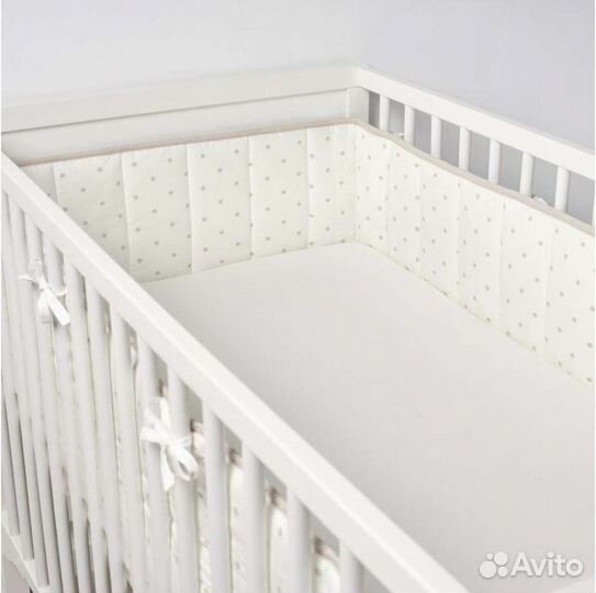 Мягкий бортик в кроватку Икеа Ленаст