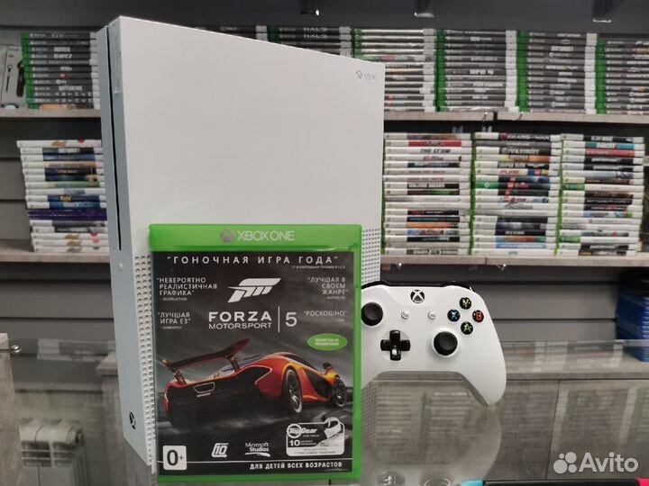 Xbox One S 1tb + Игра Forza Motorsport 5