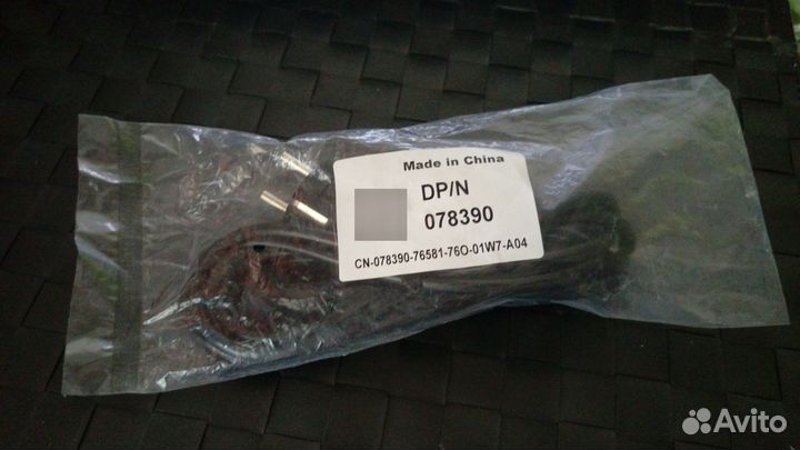 Кабель питания Dell European 220v