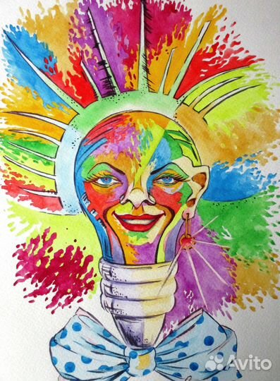 Иллюстрация акварелью 