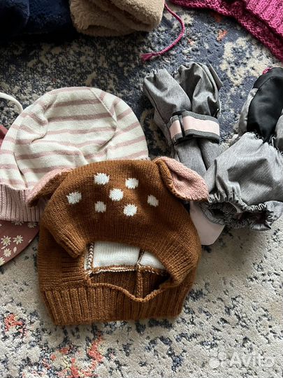 Пакет шапок для девочки 86-104