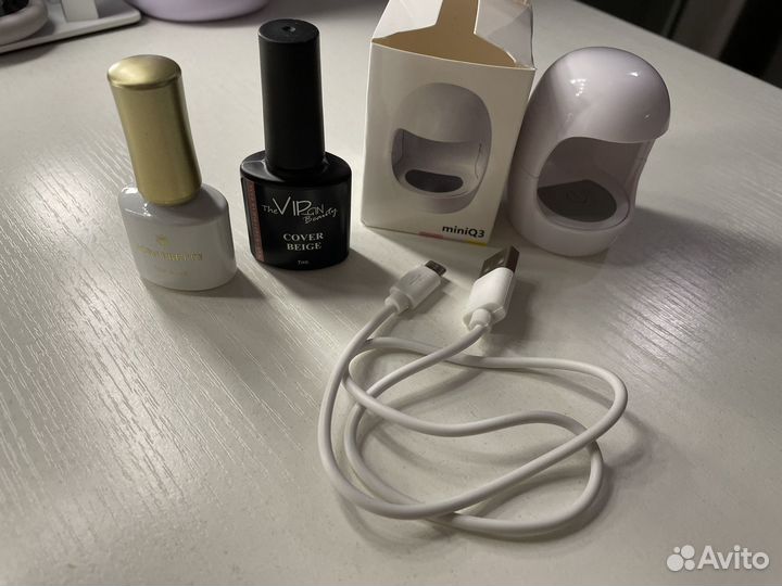 Лампа для ногтей, база и топ