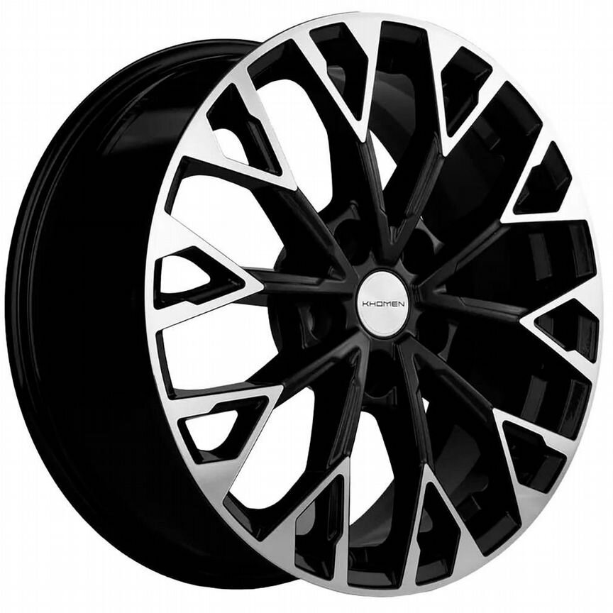 Диски Khomen KHW1718 7x17 5x114.3 ET48 D67.1 Black-FP