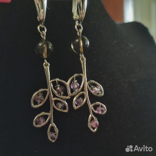 Серьги с александритом