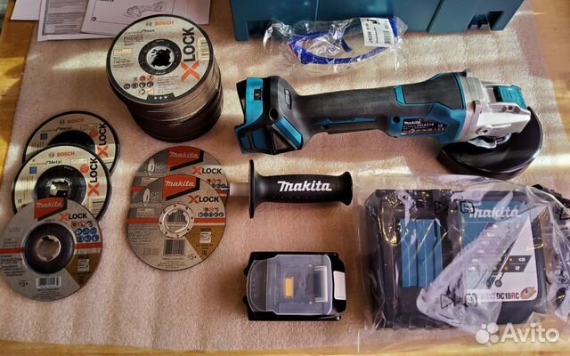 Болгарка Мakita 125мм Акб 18v полный ком-кт/диски
