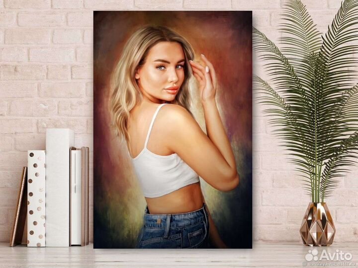 Портрет на холсте по фото на заказ