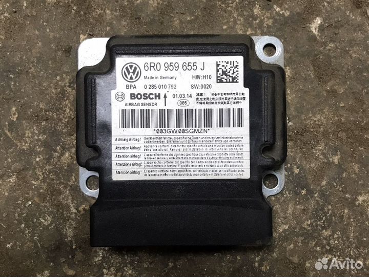 Блок подушек на volkswagen polo