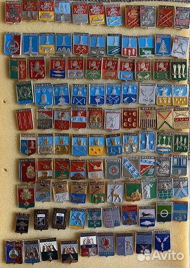 Значки «Геральдика», «гербы городов»