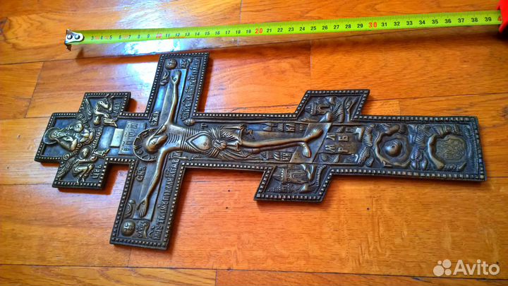Крест бронзовый большой 19 век