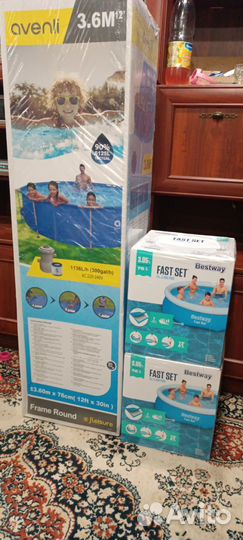 Бассейн каркасный bestway надувной